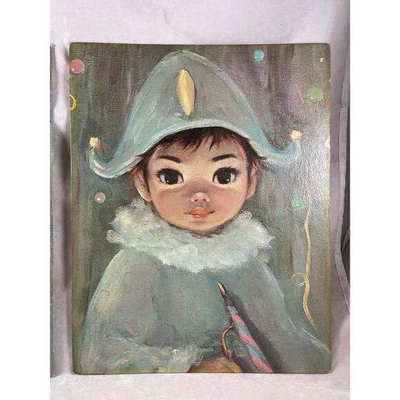 Sherle Big Eye Litho Prints Gigi & Jaque Museum Editions 14 x 11 Unframed 1960s - Picture 3 of 8